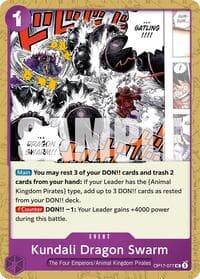 Kundali Dragon Swarm - The World's Strongest Warriors - One Piece Card Game card