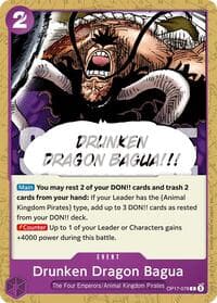 Drunken Dragon Bagua - The World's Strongest Warriors - One Piece Card Game card