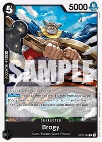 Brogy - The World's Strongest Warriors - One Piece Card Game card
