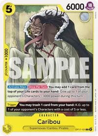 Caribou - The World's Strongest Warriors - One Piece Card Game card