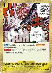Don't you know that even in the cruel world of pirates there's still a code of honor?!! - The World's Strongest Warriors - One Piece Card Game card