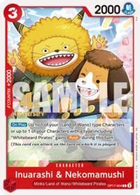 Inuarashi & Nekomamushi - The World's Strongest Warriors Release Event Cards - One Piece Card Game card