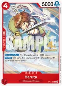 Haruta - The World's Strongest Warriors Release Event Cards - One Piece Card Game card