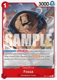 Fossa - The World's Strongest Warriors Release Event Cards - One Piece Card Game card