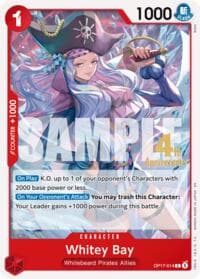 Whitey Bay - The World's Strongest Warriors Release Event Cards - One Piece Card Game card