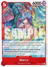 Marco - The World's Strongest Warriors Release Event Cards - One Piece Card Game card