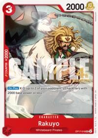 Rakuyo - The World's Strongest Warriors Release Event Cards - One Piece Card Game card