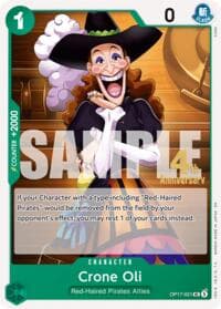 Crone Oli - The World's Strongest Warriors Release Event Cards - One Piece Card Game card