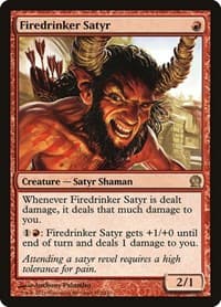 Firedrinker Satyr - Theros - Magic: The Gathering card