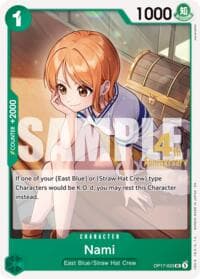 Nami (023) - The World's Strongest Warriors Release Event Cards - One Piece Card Game card