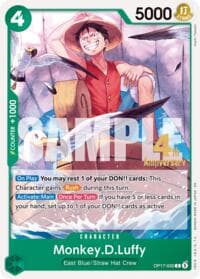 Monkey.D.Luffy (030) - The World's Strongest Warriors Release Event Cards - One Piece Card Game card