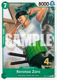 Roronoa Zoro (035) - The World's Strongest Warriors Release Event Cards - One Piece Card Game card