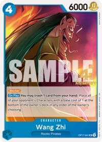 Wang Zhi - The World's Strongest Warriors Release Event Cards - One Piece Card Game card