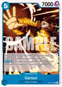 Ganzui - The World's Strongest Warriors Release Event Cards - One Piece Card Game card