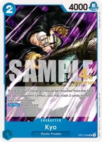 Kyo - The World's Strongest Warriors Release Event Cards - One Piece Card Game card