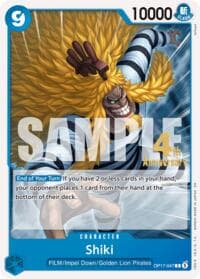 Shiki (047) - The World's Strongest Warriors Release Event Cards - One Piece Card Game card