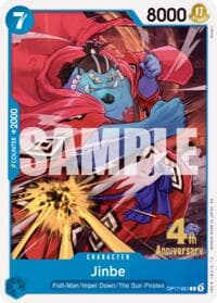 Jinbe (051) - The World's Strongest Warriors Release Event Cards - One Piece Card Game card