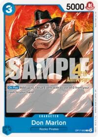 Don Marlon - The World's Strongest Warriors Release Event Cards - One Piece Card Game card