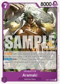 Aramaki - The World's Strongest Warriors Release Event Cards - One Piece Card Game card
