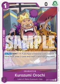 Kurozumi Orochi - The World's Strongest Warriors Release Event Cards - One Piece Card Game card