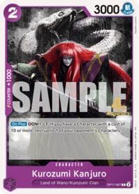 Kurozumi Kanjuro - The World's Strongest Warriors Release Event Cards - One Piece Card Game card