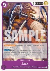 Jack - The World's Strongest Warriors Release Event Cards - One Piece Card Game card