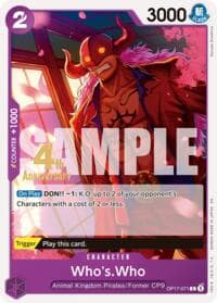 Who's.Who - The World's Strongest Warriors Release Event Cards - One Piece Card Game card