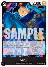 Sanji - The World's Strongest Warriors Release Event Cards - One Piece Card Game card