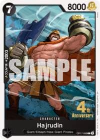 Hajrudin - The World's Strongest Warriors Release Event Cards - One Piece Card Game card