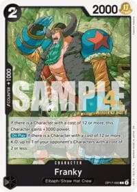 Franky - The World's Strongest Warriors Release Event Cards - One Piece Card Game card