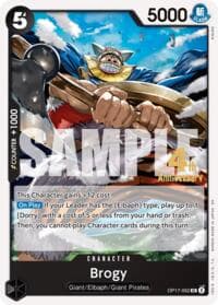 Brogy - The World's Strongest Warriors Release Event Cards - One Piece Card Game card