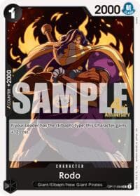 Rodo - The World's Strongest Warriors Release Event Cards - One Piece Card Game card