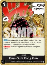 Gum-Gum Kong Gun - The World's Strongest Warriors Release Event Cards - One Piece Card Game card