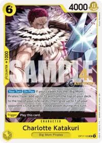 Charlotte Katakuri - The World's Strongest Warriors Release Event Cards - One Piece Card Game card