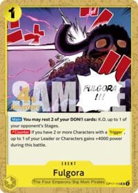 Fulgora - The World's Strongest Warriors Release Event Cards - One Piece Card Game card