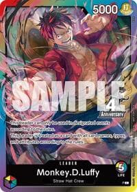 Monkey.D.Luffy (4th Anniversary Leader Card) - One Piece Promotion Cards - One Piece Card Game card