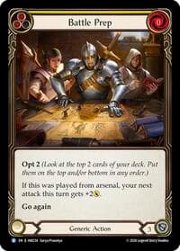 Battle Prep (Yellow) - Usurp the Shadow Throne - Flesh and Blood TCG card