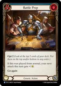 Battle Prep (Blue) - Usurp the Shadow Throne - Flesh and Blood TCG card