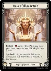 Halo of Illumination - Silver Age: Usurp the Shadow Throne - Flesh and Blood TCG card