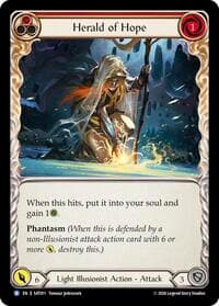 Herald of Hope (Red) - Silver Age: Usurp the Shadow Throne - Flesh and Blood TCG card