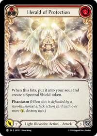 Herald of Protection (Red) - Silver Age: Usurp the Shadow Throne - Flesh and Blood TCG card