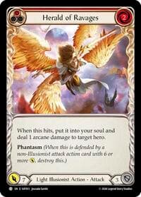 Herald of Ravages (Red) - Silver Age: Usurp the Shadow Throne - Flesh and Blood TCG card
