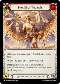 Herald of Triumph (Red) - Silver Age: Usurp the Shadow Throne - Flesh and Blood TCG card