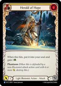 Herald of Hope (Yellow) - Silver Age: Usurp the Shadow Throne - Flesh and Blood TCG card
