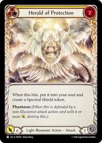 Herald of Protection (Yellow) - Silver Age: Usurp the Shadow Throne - Flesh and Blood TCG card