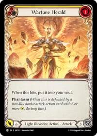 Wartune Herald (Yellow) - Silver Age: Usurp the Shadow Throne - Flesh and Blood TCG card