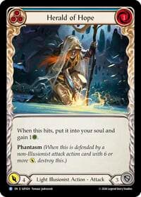 Herald of Hope (Blue) - Silver Age: Usurp the Shadow Throne - Flesh and Blood TCG card