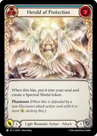 Herald of Protection (Blue) - Silver Age: Usurp the Shadow Throne - Flesh and Blood TCG card