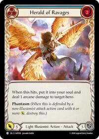 Herald of Ravages (Blue) - Silver Age: Usurp the Shadow Throne - Flesh and Blood TCG card