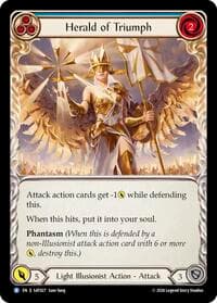 Herald of Triumph (Blue) - Silver Age: Usurp the Shadow Throne - Flesh and Blood TCG card